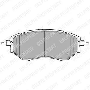 Тормозные колодки дисковые SUBARU Forester/Legacy/Outback/Tribeca "F "04>> Delphi LP1941