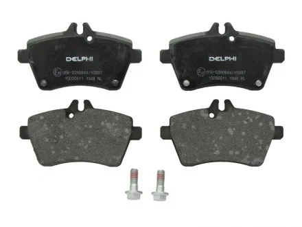 Тормозные колодки дисковые MERCEDES 169/245 A/B 'F'04-12 Delphi LP1948