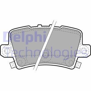 Тормозные колодки дисковые HONDA Civic &quot;R &quot;06-12 Delphi LP1971 (фото 1)