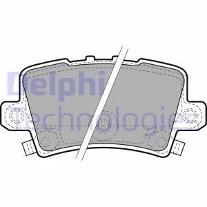 Тормозные колодки дисковые HONDA Civic "R "06-12 Delphi LP1971