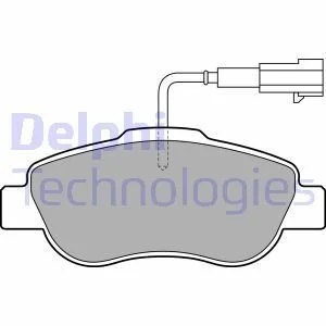 Тормозные колодки дисковые CITROEN/FORD/PEUGEOT/FIAT Nemo/KA/Bipper/500/Panda "F "07>> Delphi LP2014