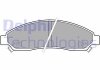 DELPHI ISUZU Тормозные колодки передн.GREAT WALL Hover 06-, ISUZU D-Max 2,5D 07- LP2037