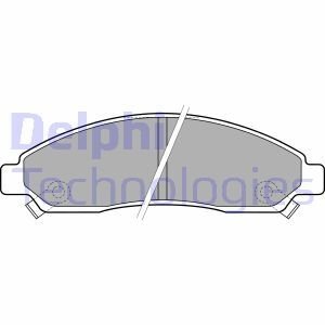 ISUZU Тормозные колодки передн.GREAT WALL Hover 06-, ISUZU D-Max 2,5D 07- Delphi LP2037 (фото 1)