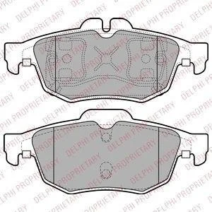 Комплект тормозных колодок, дисковый тормоз Delphi LP2259