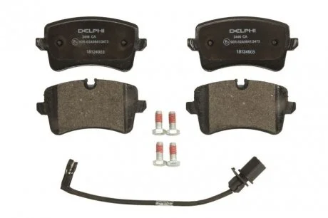 Тормозные колодки дисковые AUDI A6 &quot;R &quot;11&gt;&gt; Delphi LP2446 (фото 1)