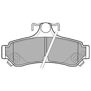 TOYOTA Тормозные колодки задн.Camry 2.5/3.5 11- Delphi LP2700