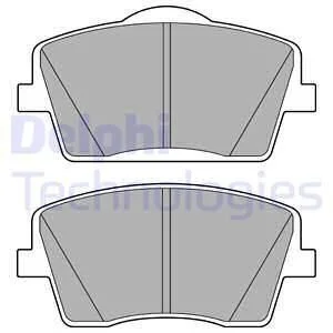 Фото 1 - комплект гальмівних колодок з 4 шт. дисків Delphi LP3435 Комплект гальмівних колодок з 4 шт. дисків Delphi LP3435 (фото 1)