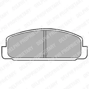 MAZDA Тормозные колодки задн 323,626, RX-7 Delphi LP401