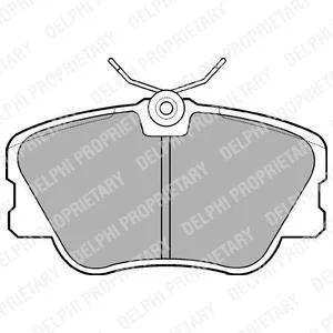 Гальмівні колодки дискові MERCEDES 190(W201)/200(W124)E(W124) "F "84-95 Delphi LP499