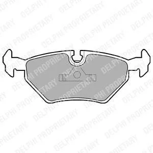 Тормозные колодки дисковые BMW 5(E34)/7(E28) "R "88-96 Delphi LP555