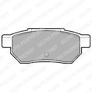 Комплект гальмівних колодок, дискове гальмо Delphi LP562 (фото 1)