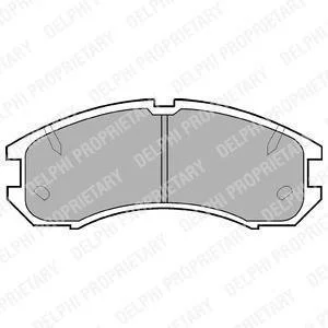 Комплект тормозных колодок, дисковый тормоз Delphi LP595