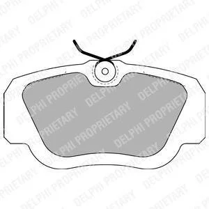DB Колодки тормозные передние W201 -93 Delphi LP597