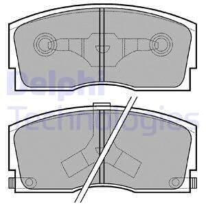 Тормозные колодки Delphi LP626