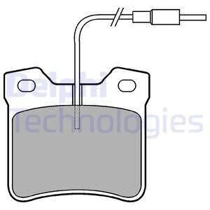 Тормозные колодки дисковые PEUGEOT 406/605/607 "R "90-07 Delphi LP667