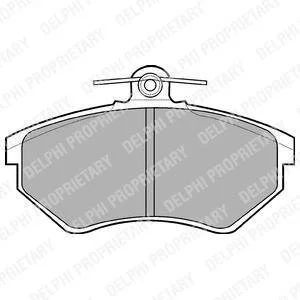 Гальмівні колодки дискові AUDI/SEAT/VW 80/Cordoba/Ibiza/Toledo/Golf/Passat "F "88-99 Delphi LP770