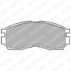 Тормозные колодки дисковые MITSUBISHI Colt/Eclipse/Galant/Lancer/Spacewagon "F "88-04 Delphi LP803