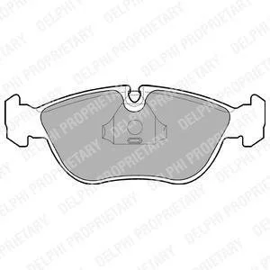 Тормозные колодки, дисковые. Delphi LP839