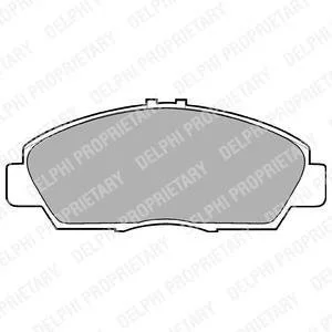 HONDA Колодки тормозные передн.Accord 2.0,2. 90-5/93,1.8I 5/93- Delphi LP869