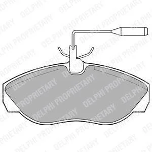 Тормозные колодки дисковые CITROEN/PEUGEOT/FIAT Jumper/Relay/Boxer/Ducato "F "94-06 Delphi LP877