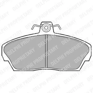 Гальмівні колодки дискові HONDA/ROVER Civic/25/45/200/400/800 \'\'F \'\'91-06 Delphi LP911