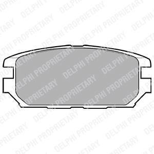 Комплект гальмівних колодок, дискове гальмо Delphi LP921 (фото 1)