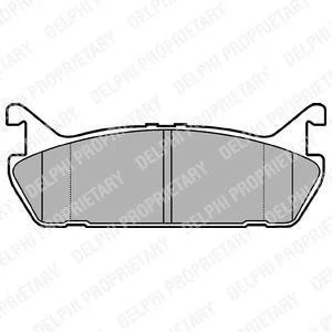 Гальмівні колодки дискові SUZUKI/DAIHATSU/MAZDA Baleno/Applause/MX5/323/RX7 "F "89-02 Delphi LP931