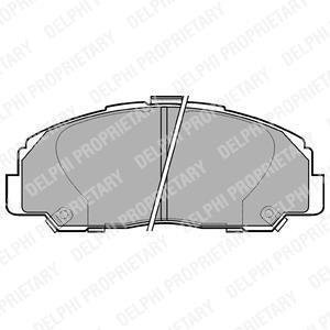 Комплект гальмівних колодок, дискове гальмо Delphi LP944