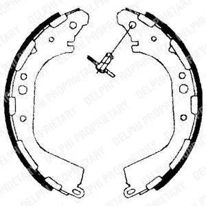 Фото 1 - комплект тормозных колодок Delphi LS1709 Комплект тормозных колодок Delphi LS1709 (фото 1)