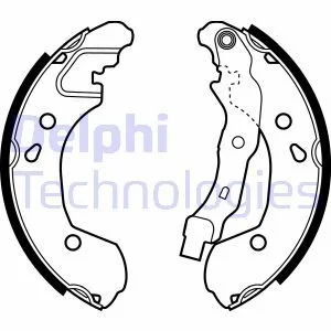 Комплект тормозных колодок Delphi LS1965