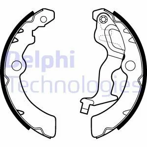 Комплект колодок гальмівних Delphi LS2045