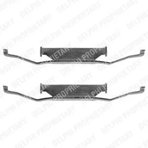 Комплектующие, колодки дискового тормоза Delphi LX0074