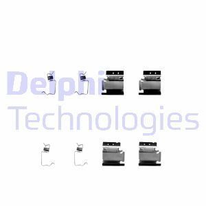 Комплектуючі, колодки дискового гальма Delphi LX0313