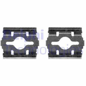 Комплектующие, колодки дискового тормоза Delphi LX0409