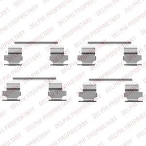 NISSAN К-т установочный пер. торм. колодок Pathfinder 3,3-3,5 -04 Delphi LX0462
