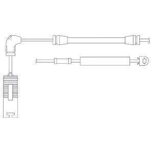 Контрольний контакт, контроль шару гальмівних колодок Delphi LZ0157
