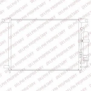 CHEVROLET Радиатор кондиционера Aveo 03- Delphi TSP0225694