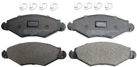 Комплект тормозных колодок, дисковый тормоз Denckermann B110594 (фото 1)