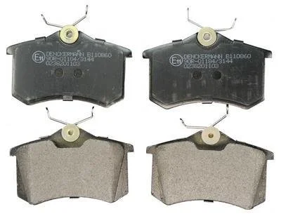 К-кт зад. тормозов. колодок Peugeot 405/Renault Megane CC III (EZ0/1) 10-/VW Golf/Scoda Octavia/Passat Denckermann B110860 (фото 1)