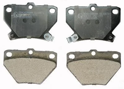 Гальмівні колодки дискові. Toyota Corolla 1.4 02-07/Yaris 1.3 99- Denckermann B110871