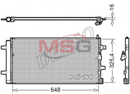 Радіатор кондиціонера DENSO DCN02040