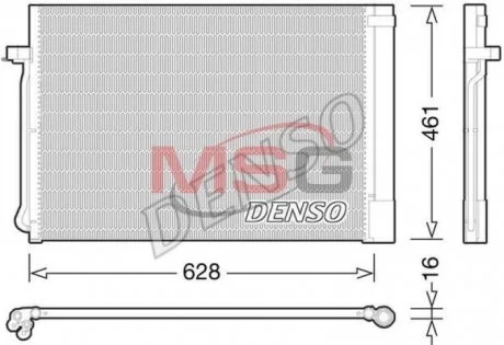Радиатор кондиционера DENSO DCN05013