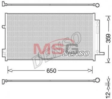Радиатор кондиционера DENSO DCN06016