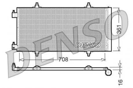 Радіатор кондиціонера DENSO DCN07011
