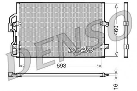 Радиатор кондиционера DENSO DCN07040 (фото 1)