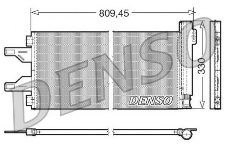 Радіатор кондиціонера DENSO DCN07050 (фото 1)
