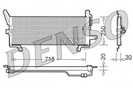 Радиатор кондиционера DENSO DCN09097 (фото 1)