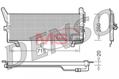 Радиатор кондиционера DENSO DCN09098 (фото 1)