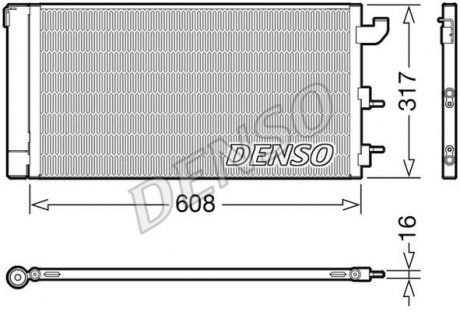 Радіатор кондиціонера DENSO DCN09144