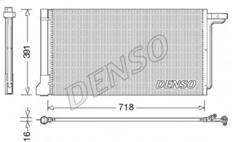 Радиатор кондиционера DENSO DCN10028
